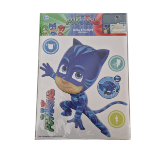 Pjmasks muur sticker / wall sticker / Pyjamahelden Catboy / 2 stickervellen / 30 x 42cm